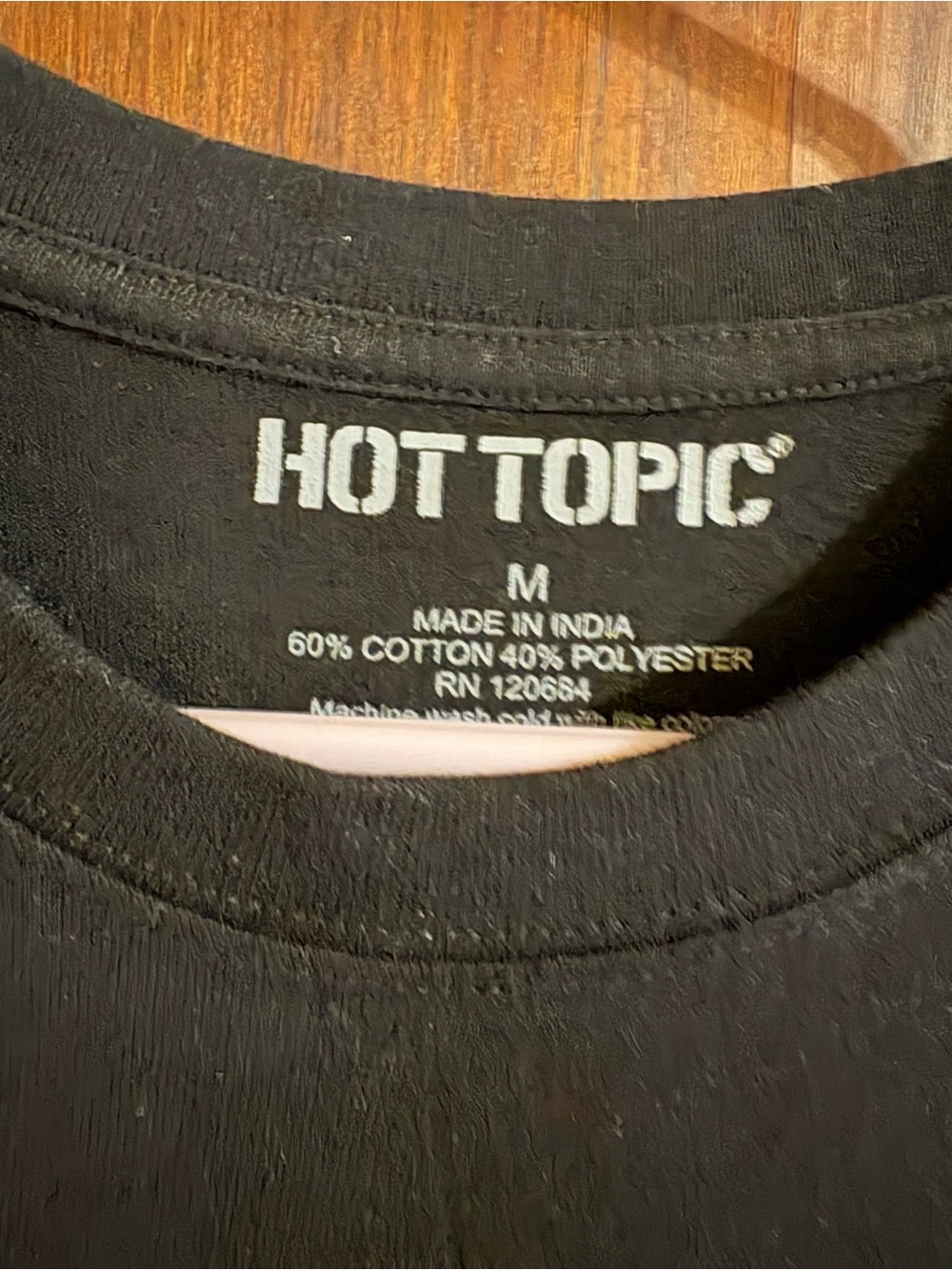 Hot Topic Black Tee with Yellow Sunflower Vase Graphic - Picture 3 of 3